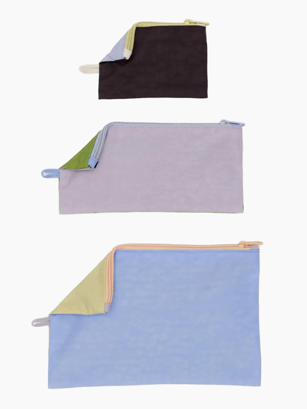 Flat Pouch Set | Pastels Colorblock