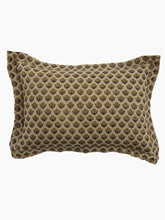 Load image into Gallery viewer, Bailey Hand Block Printed Linen Pillow | Coco
