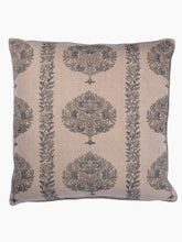 Load image into Gallery viewer, Mour Hand Block Printed Linen Pillow | Teal
