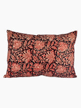 Load image into Gallery viewer, Adah Hand Block Printed Linen Pillow | Kesar
