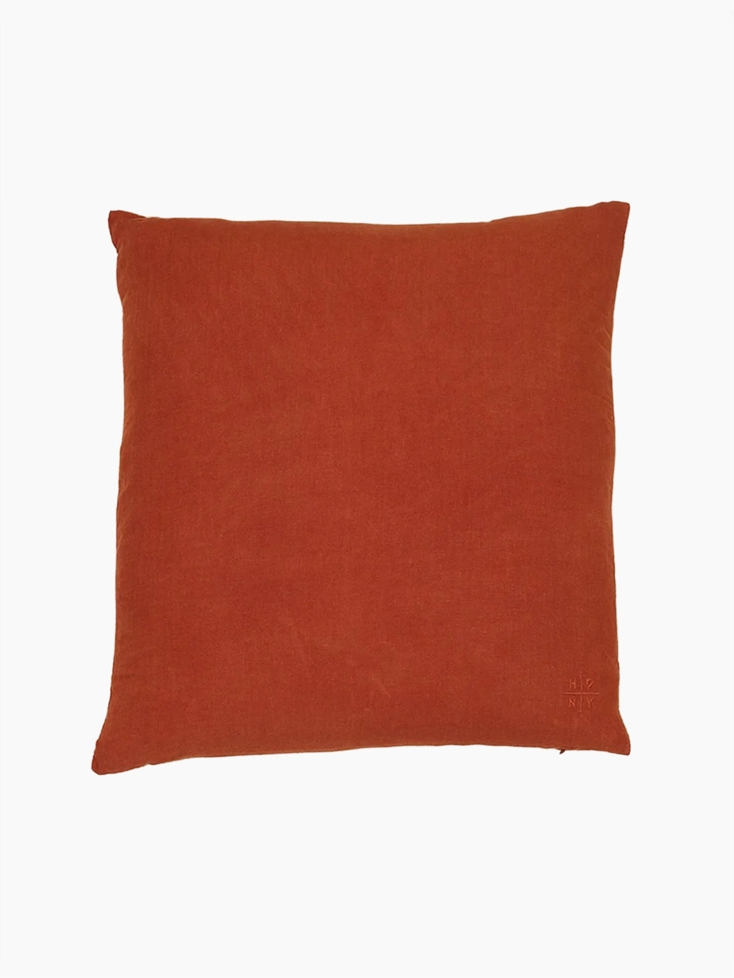 Linen Throw Pillow | Rust