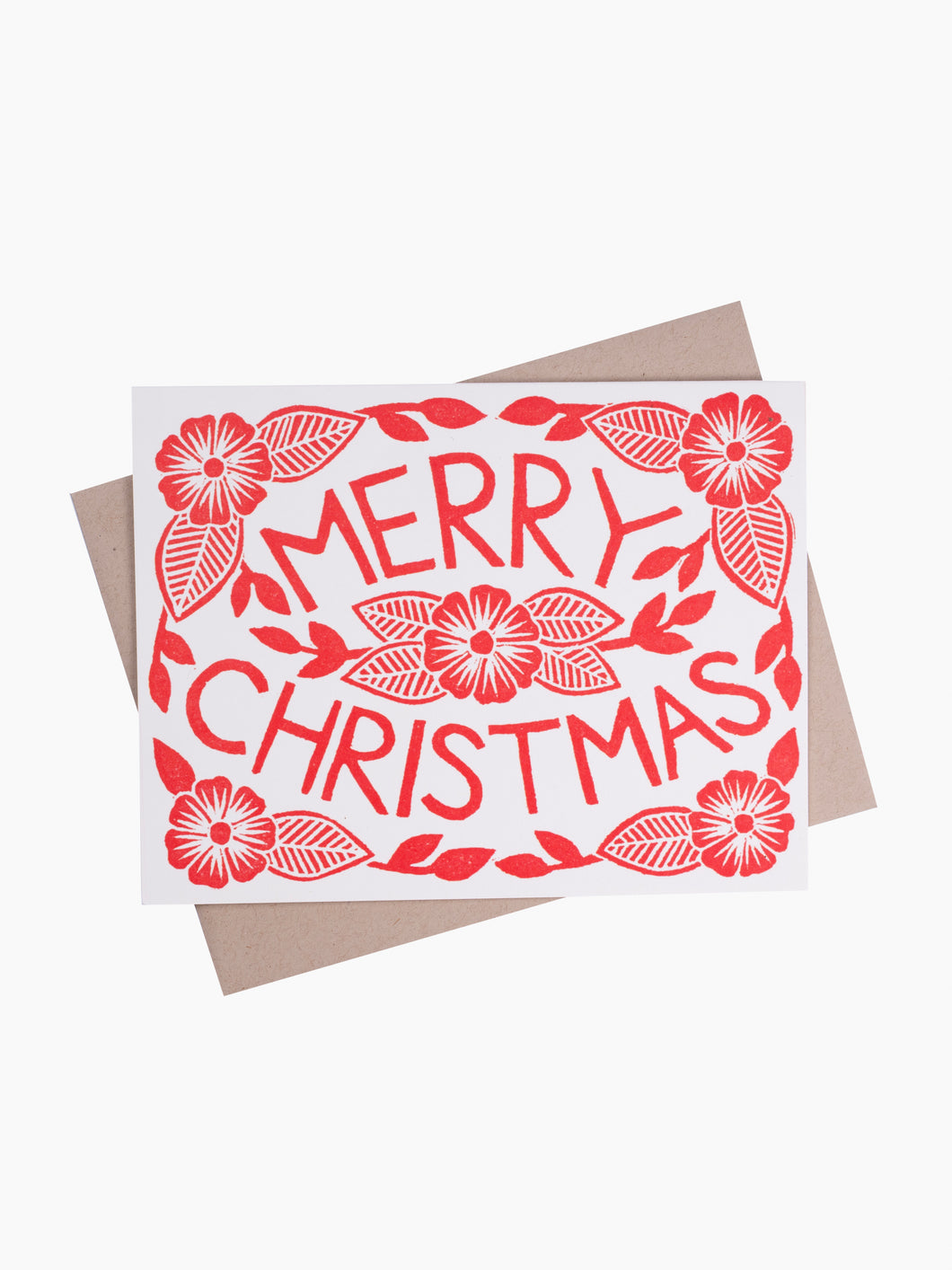 Merry Christmas Card | Set of 6 | Red