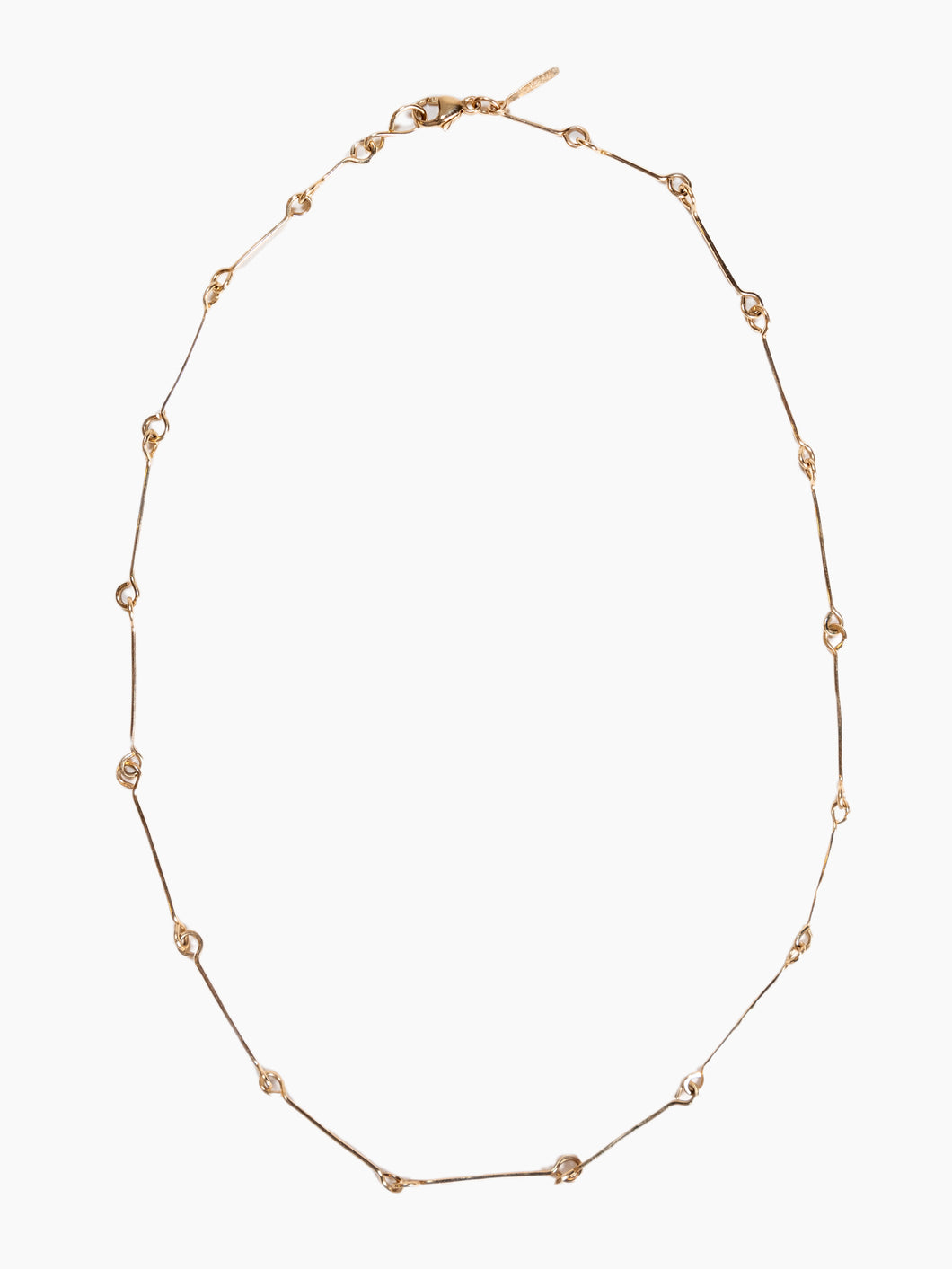 14K Bone Chain Necklace | 16