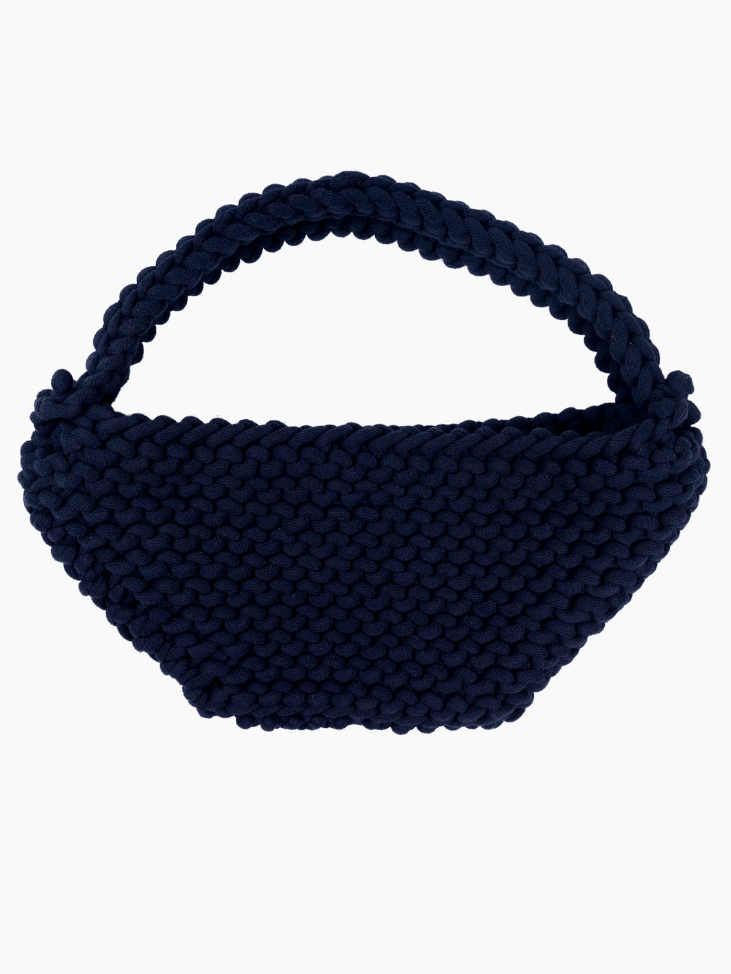 Handknitted Bag in Navy