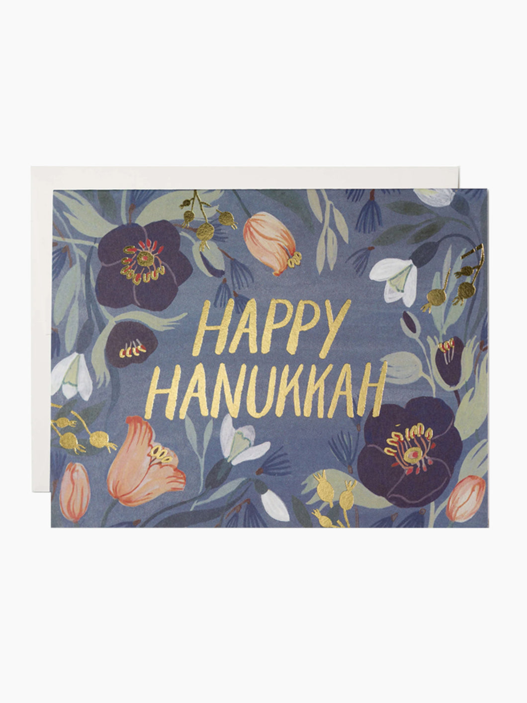 Hanukkah Flowers Card