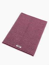 Load image into Gallery viewer, Organic Cotton Striped Towels | Red &amp; Rose
