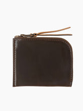 Load image into Gallery viewer, Cordovan Zip Wallet | Dark Cognac Shell
