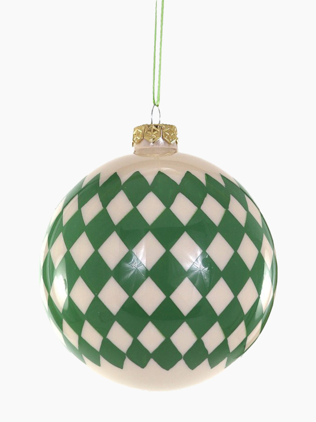 Green Harlequin Bauble