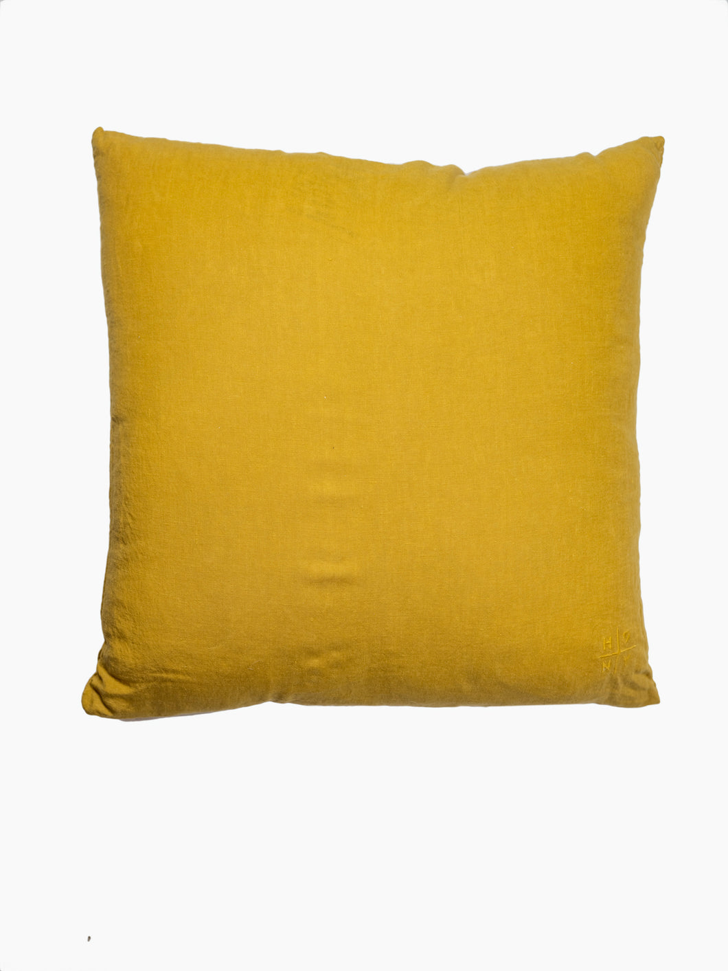 Linen Throw Pillow | Mustard